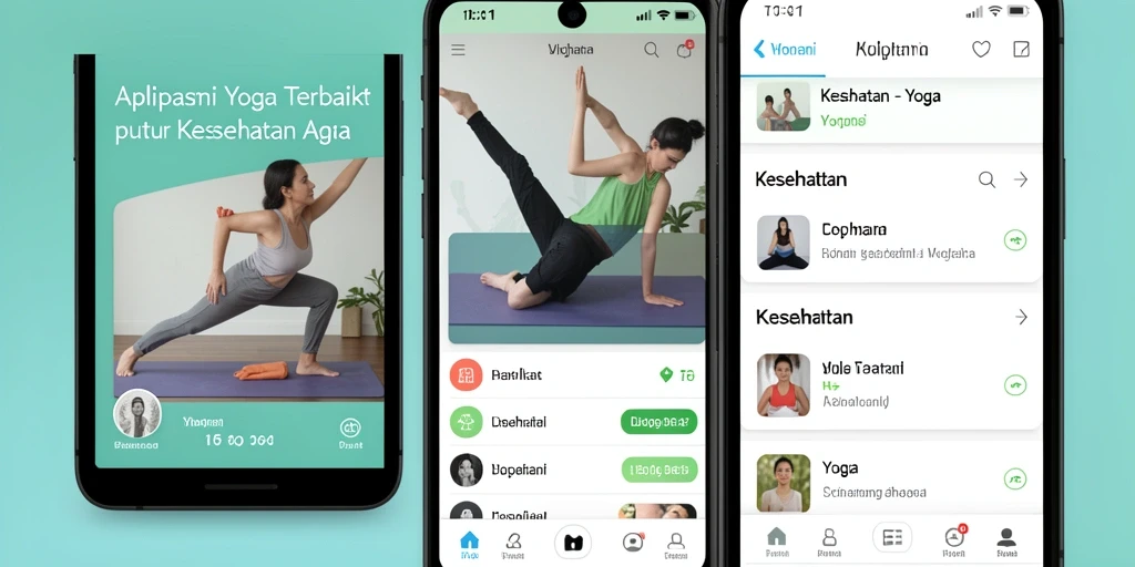 Tampilan antarmuka T6 yang menarik dan mudah digunakan untuk latihan Yoga.