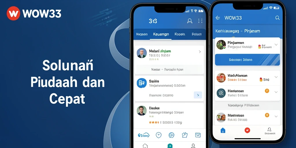 Tampilan antarmuka WOW33 yang sederhana dan informatif.